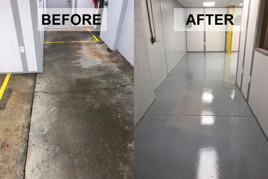 Before and after professional cleaning services in Denver